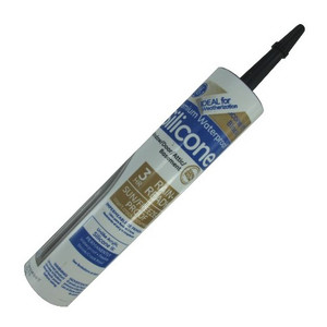 9.8 oz. Cartridge Black Window & Door Silicone II Sealant