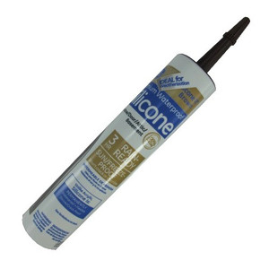 9.8 oz. Cartridge Brown Window & Door Silicone II Sealant