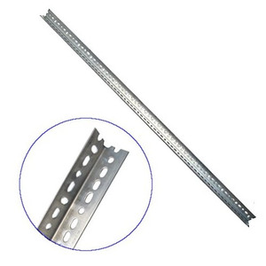 1-1/4" X 1/16" X 8' Galvanized Slotted Angle Iron