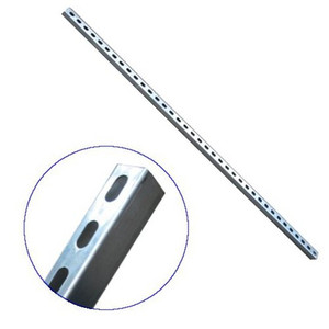 1-5/8" X 1-5/8" X 10' Perforated Galvanized U-Channel (12 Gauge)
