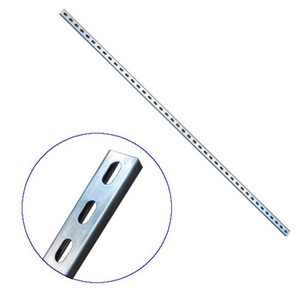 13/16" X 1-5/8" X 10' Perforated Galvanized U-Channel (14 Gauge)