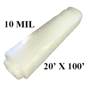 20' X 100' 10-Mil Clear Plastic Sheeting