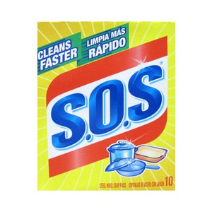 S.O.S. Steel Wool Soap Pads (Box of 10)