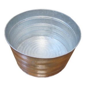 17 Gallon Round Galvanized Tub