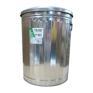 30 Gallon Metal Trash Can w/ Lid