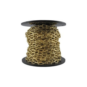 # 5 Brass Plated Hobby And Craft Clock Chain (Per ft.)