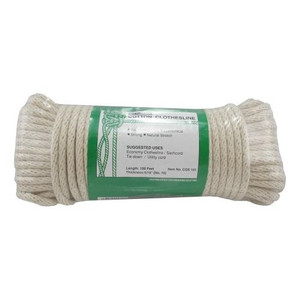5/16" X 100' Reinforced Core Braided Cotton Clothesline (# 10)