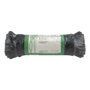 1/4" X 100' Black Cotton Solid Braided Theatrical Sash Cord Rope ( # 8)