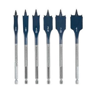 6 pc. Daredevil Spade Bit Set (3/8", 1/2", 5/8", 3/4", 7/8", & 1")