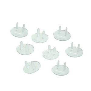 Clear Safety Plug Caps (Pack of 8)