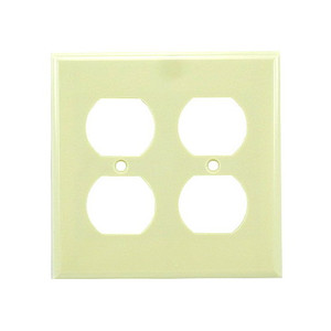 Double Outlet Ivory Plate