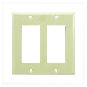 Ivory Decora Double Plate