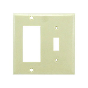 Ivory Combo Decora & Toggle Plate
