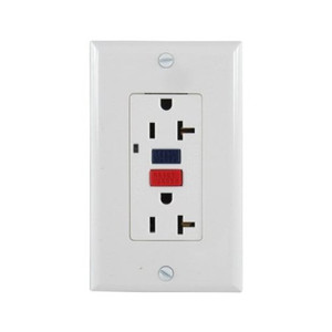 20 Amp White GFI Duplex Outlet