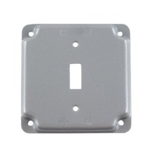 4" Raised Single Toggle Receptacle Cover