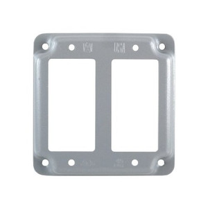 4" Raised Double Decora / GFI Cover
