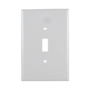 Jumbo White Toggle Plate