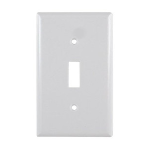White Single Gang Switch Plate