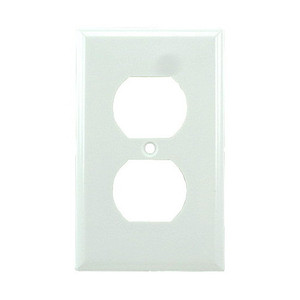 White Single Gang Outlet Plate