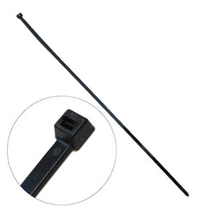 24" UV Resistant Black Nylon Cable Ties (Pack of 50)