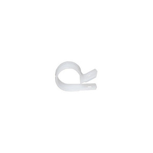 1/4" White Plastic Clamps (Pack of 18)
