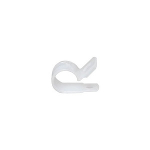 3/8" White Plastic Clamps (Pack of 15)