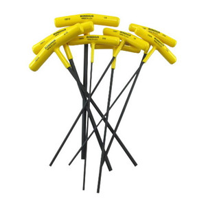 T-Handle Hex Key Set - 3/32" to 1/4" (8 Pieces)