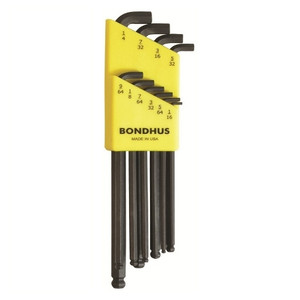 Stubby Ball End Hex Key Set - 1/16" to 1/4" (10 Pieces)