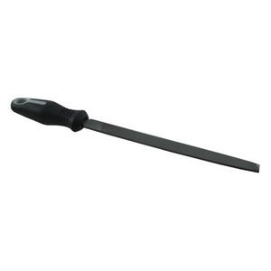 8" Flat Double Cut Bastard File w/ Ergonomic Handle