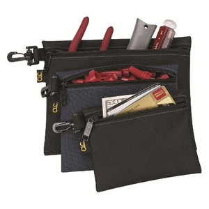 Multi-Purpose Clip-On Zippered Bags (Set of 3)