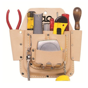 Leather 6 Pocket Electrical And Maintenance Tool Pouch