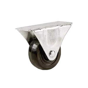 3" Rubber Stationary Plate Caster