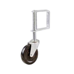 4" Gate Caster with Adjustable Spring Bracket
