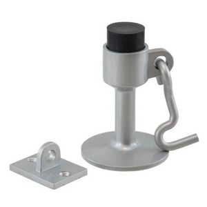 Aluminum Wall Door Stop w/ Hook