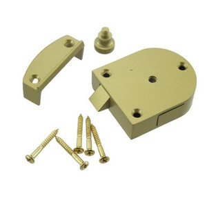 Secret Gate Latch Sprayed Brass