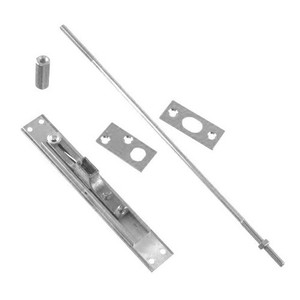 1" X 6-3/4" Dull Chrome Lever Flush Bolt