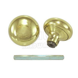 2-1/4" Solid Brass Door Knob Set