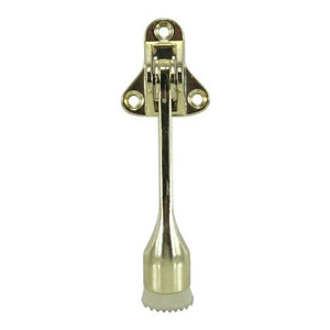 4" Brass Plated Flip Down Door Holder