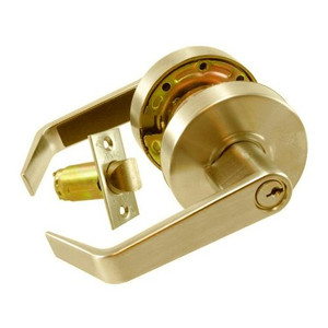 Polished Brass Lever Storeroom Lockset