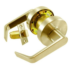 S. Parker Polished Brass Lever Passage Lockset