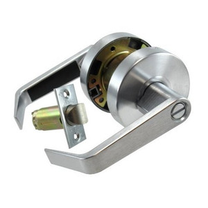 S. Parker Dull Chrome Lever Privacy Lockset