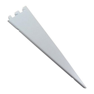 18-1/2" White Double Shelf Bracket