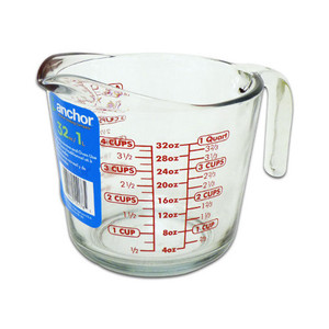 32 oz. Glass Open Handle Measuring Cup