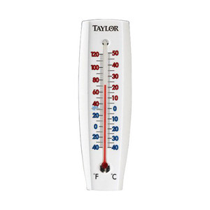 7-5/8" Plastic Indoor/Outdoor Wall Thermometer