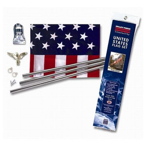 3' X 5' Polyester U.S.A. Flag Kit