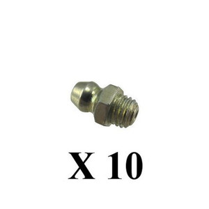1/4"-28 Standard Grease Fittings (Pack of 10)