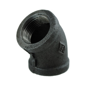 1" Black Pipe 45 deg. Elbow
