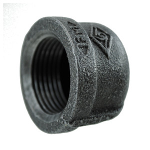 2" Black Pipe Cap