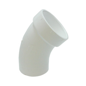 4" PVC Pipe 45 deg. Street Elbow (Slip X Slip)