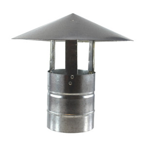 5" Galvanized Stove Pipe Shanty Cap